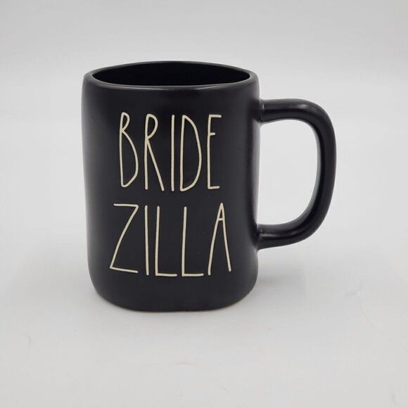 Rae Dunn Mug Bride Zilla Black Artisan Collection Magenta - Picture 1 of 6